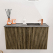 Mondiaz JOYA-DLUX 70cm toiletmeubel - kleur Dusk - Wastafel FAYE positie Rechts 1 kraangat kleur Sombra. SW1426128