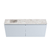 MONDIAZ TURE-DLUX Meuble toilette - 120cm - Clay - EDEN - vasque Glace - position gauche - 1 trou de robinet SW1103217