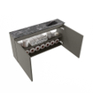 MONDIAZ TURE-DLUX Meuble de toilettes 100 cm Smoke. Lavabo EDEN Lava position droite. Avec 1 trou de robinet. SW1104109