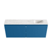 MONDIAZ TURE-DLUX Meuble toilette - 120cm - Jeans - EDEN - vasque Ostra - position droite - 1 trou de robinet SW1104926