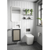 Crosswater Alo Meuble bas de salle de bains - 40x22cm - roseau noir SW928201