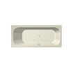 Xenz Aruba Ligbad - 170x75x48 - afvoer Midden - acryl - pergamon SW102879