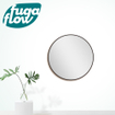 FugaFlow Eccelente Arredo 2.0 Miroir rond 100x100cm cadre noir mat SW1123397