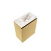 MONDIAZ TURE-DLUX Meuble toilette - 40cm - Oro - EDEN - vasque Frappe - position droite - sans trou de robinet SW1102876