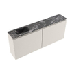 MONDIAZ TURE-DLUX meuble de toilettes 120 cm Linen. EDEN lavabo Lava position gauche. Avec 1 trou de robinet. SW1103898