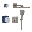 Grohe Grohtherm smartcontrol Perfect showerset compleet hard graphite geborsteld SW1077371