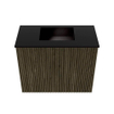 Mondiaz JOYA 50cm meuble de toilette - couleur Shadow - Vasque FAYE position Milieu Sans trou de robinet couleur Urban SW1421488