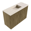 Mondiaz JOYA-DLUX 60cm toiletmeubel - kleur Dusk - Wastafel FAYE positie Midden Zonder kraangat kleur Meli. SW1425809