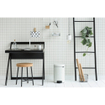 Brabantia NewIcon Poubelle à pédale - 12 litres - seau intérieur métallique - blanc SW1117458