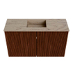 Mondiaz JOYA-DLUX 70cm meuble de salle de bains - couleur Ruby - Vasque FAYE position Milieu 1 trou de robinet couleur Arena. SW1425289