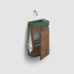 Clou InBe Fonteinonderkast - 36x55x18cm - rechts - donker eiken SW1209482
