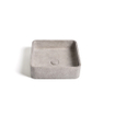 Ideavit Zoe Vasque 39x39x12cm Béton carré Gris clair SW568401