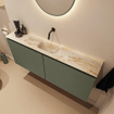 MONDIAZ TURE-DLUX Meuble WC 120cm Army. EDEN lavabo Frappe position milieu. Sans trou de robinet. SW1102634