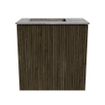 Mondiaz JOYA-DLUX 40cm meuble de salle de bains - couleur Shadow - Vasque FAYE position Gauche Sans trou de robinet couleur Oza. SW1425026