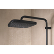 GROHE Vitalio Comfort 250 Quickfix Regendoucheset - 25cm - hoofddouche - vierkante handdouche - 2 straalsoorten - met douchethermostaat - mat zwart SW1126675
