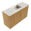 Mondiaz JOYA-DLUX 70cm meuble de toilette - couleur Oak - Vasque FAYE position Milieu Sans trou de robinet couleur Frappe. SW1421878
