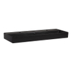 Brauer Lunar lavabo-plan de toilette - 121x13x46.5cm - avec trop-plein - 1 vasque - 2 trous de robinet - céramique - noir mat SW1418844