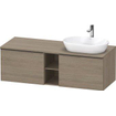 Duravit D-neo Meuble sous vasque 140x55x45.9cm 2 tiroirs Chêne (terra) mat SW641466