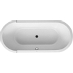 Duravit Starck bad acryl ovaal 180x80cm met paneel met poten wit 0315729