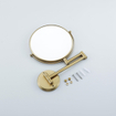 Fortifura Calvi miroir de maquillage - 20cm - rond - PVD - Laiton brossé PVD (Or) SW1126039