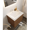 Mondiaz VICA ensemble de meuble de salle de bain - 60cm - meuble sous-vasque repos - 2 tiroirs - lavabo cloud milieu - 1 trou de robinet - version XL 60cm haut SW1089709