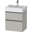 Duravit D-neo Meuble sous vasque 58.4x44.2x62.5cm 2 tiroirs Gris béton mat SW641016