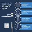 GROHE QuickFix Precision SmartControl doucheset met 2 uitgangen hoofddouche Vitalio Rain Mono 310 kubus handdouche Vitalio Joy Cube Stick 1 straal slang 1.5 m chroom SW1120183