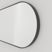 Haceka Deco miroir - 80x40cm - ovale - noir mat SW1102384