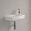 Villeroy & Boch O.novo Lave-main WC 50x14.5x13.5cm avec trop-plein 1 trou de robinet Ceramic+ Blanc Alpin SW448396