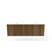 Arcqua Ridge Meuble sous lavabo - 70x45.5x45cm - 1 tiroir - push to open - mdf plaqué - chêne café SW909456