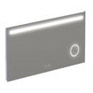 Thebalux Type F spiegel 140x70cm Rechthoek met verlichting en spiegelverwarming incl vergrotende spiegel led aluminium SW716311