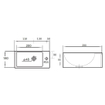 Best Design Wonder lave-mains 29x18x9,5cm 1 trou de robinet à droite céramique blanc SW27970