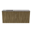 Mondiaz JOYA-DLUX 90cm meuble de salle de bains - couleur Dusk - Vasque FAYE position Gauche 1 trou de robinet couleur Oza. SW1425984