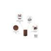 Brabantia NewIcon Pedaalemmer - 3 liter - kunststof binnenemmer - mineral cosy brown SHOWROOMMODELLEN SHOW22101