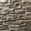 Kerabo carreau de mur strip rock noir 7,5x38,5 cm aspect pierre naturelle noir mat SW359854