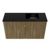 Mondiaz JOYA 70cm toiletmeubel - kleur Dusk - Wastafel FAYE positie Rechts Zonder kraangat kleur Urban. SW1421697