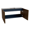 Mondiaz JOYA-DLUX Meuble de salle de bains 90cm - couleur Walnut - Vasque FAYE position Milieu 1 trou de robinet couleur Oza SW1424560
