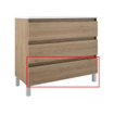 Adema Chaci PLUS Badkameronderkast Service Onderdeel - 100cm - onderste lade - binnenlade linnen - voor SW892699 - eiken SW1128966