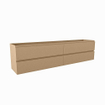 Mondiaz Hay Meuble sous vasque - 200x40x50cm - 4 tiroirs - softclose - 1 découpe droite - Oro SW1016263