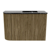 Mondiaz JOYA-DLUX 61.6cm toiletmeubel - ronding links kleur Dusk - Wastafel FAYE positie Rechts 1 kraangat kleur Lava. SW1423263