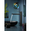 Hansgrohe Metropol Mitigeur de lavabo monotrou 260 avec bonde push-open avec saillie bec fixe 20,4 cm chrome noir brossé SW297569
