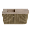 Mondiaz JOYA-DLUX Meuble de salle de bains - 71,6cm - arrondi droit couleur Dusk - Vasque FAYE position gauche Sans trou de robinet couleur Saba SW1426081