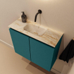 MONDIAZ TURE-DLUX Meuble toilette - 60cm - Smag - EDEN - vasque Frappe - position centrale - sans trou de robinet SW1103011