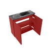 MONDIAZ TURE-DLUX Meuble toilette - 60cm - Fire - EDEN - vasque Lava - position droite - sans trou de robinet SW1103789