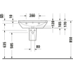 Duravit d-neo lavabo 65x44x17cm 1 trou pour robinetterie rectangle céramique blanc SW640463
