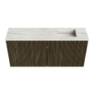 Mondiaz JOYA-DLUX 90cm toiletmeubel - kleur Shadow - Wastafel FAYE positie Rechts 1 kraangat kleur Ostra. SW1423016