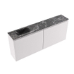 MONDIAZ TURE-DLUX meuble WC 120 cm Cale. EDEN lavabo Lava position gauche. Avec 1 trou de robinet. SW1103697
