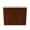 Mondiaz JOYA-DLUX 50cm toiletmeubel - kleur Ruby - Wastafel FAYE positie Links 1 kraangat kleur Nata. SW1425416