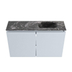 MONDIAZ TURE-DLUX Meuble de toilettes 80 cm Clay. Lavabo EDEN Lava position droite. Sans trou de robinet. SW1103757