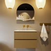 MONDIAZ VICA-DLUX Ensemble meuble de salle de bains - 70cm - meuble bas Oro - 2 tiroirs - lavabo encastré Cloud centré - sans trous de robinetterie - version haute 60cm - Frappe SW1089187
